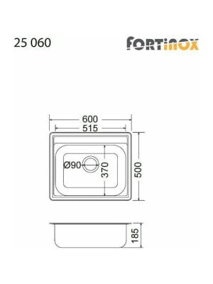 Fortinox Valley 25060 Ένθετος Νεροχύτης