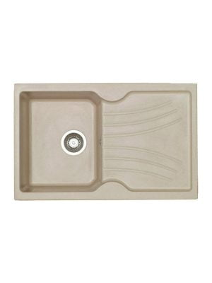 Sanitec Classic 327 Ένθετος Νεροχύτης από Συνθετικό Γρανίτη Μ78xΠ50cm Granite Beige