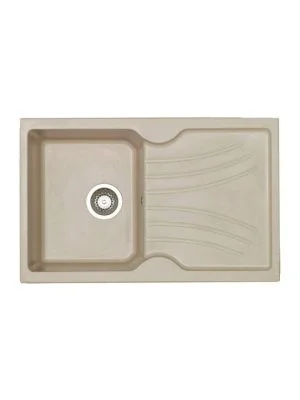 Sanitec Classic 327 Ένθετος Νεροχύτης από Συνθετικό Γρανίτη Μ78xΠ50cm Granite Beige