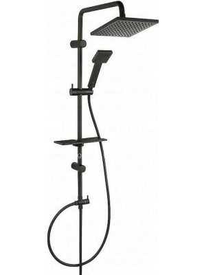 Ferro Squerto LUX Στήλη Ντουζ 98.5cm Black