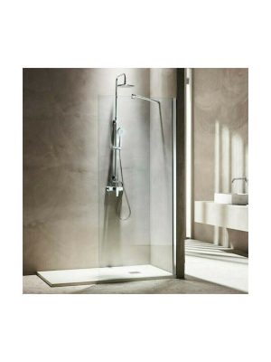 Tema Free Walk - In Διαχωριστικό Ντουζιέρας 90x180cm Clear Glass Chrome