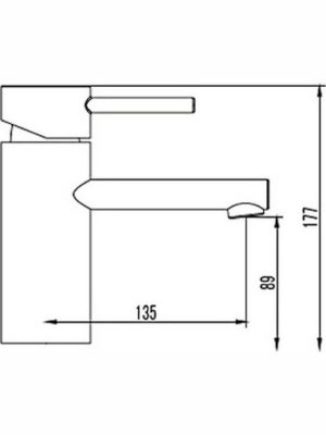 Karag Sinar Αναμεικτική Μπαταρία Νιπτήρα Ασημί