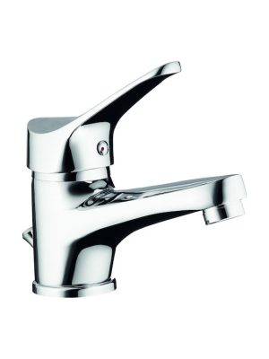 Pyramis Serra Αναμεικτική Μπαταρία Νιπτήρα Ασημί