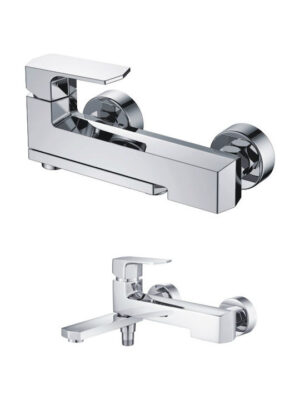 Orabella Evolution OR20700 Αναμεικτική Μπαταρία Μπανιέρας Πλήρες Σετ Ασημ