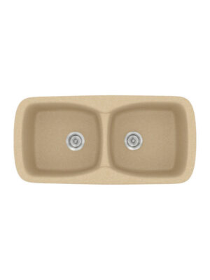 Sanitec Classic Ένθετος Νεροχύτης από Συνθετικό Γρανίτη Μ93xΠ51cm