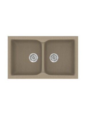 Sanitec Classic Ένθετος Νεροχύτης από Συνθετικό Γρανίτη Μ78xΠ50cm