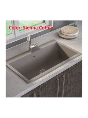 Sanitec Ultra Granite Ένθετος Νεροχύτης από Συνθετικό Γρανίτη Μ79xΠ50cm