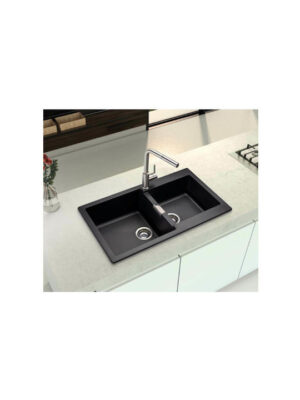 Schock Cristalite Manhattan Ένθετος Νεροχύτης από Συνθετικό Γρανίτη Μ86xΠ50cm Asphalt