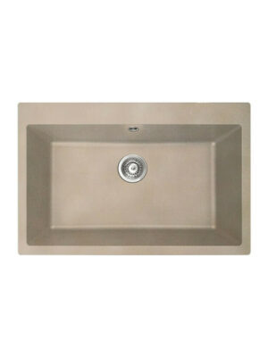 Duralit KZ075 Ένθετος Νεροχύτης από Συνθετικό Γρανίτη Μ76xΠ50cm Beige