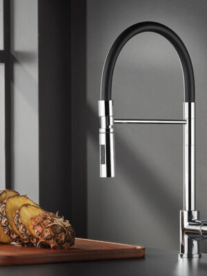 Carron Phoenix Fluo 18680 Μπαταρία Κουζίνας Πάγκου με Ντουζ Chrome