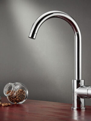 Carron Phoenix Fluo 18710 Μπαταρία Κουζίνας Πάγκου Chrome