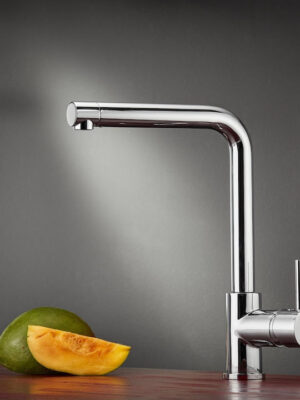 Carron Phoenix Fluo 18510 Ψηλή Μπαταρία Κουζίνας Πάγκου Chrome