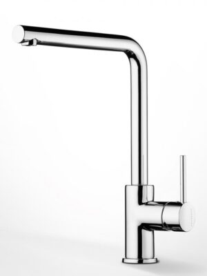 Eurorama Tonda Ψηλή Μπαταρία Κουζίνας Πάγκου Ασημί