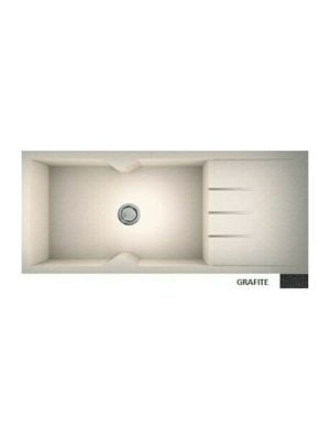 Sanitec Ultra Granite 817 Ένθετος Νεροχύτης από Συνθετικό Γρανίτη Μ116xΠ50cm