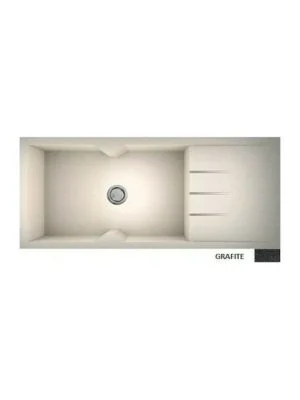 Sanitec Ultra Granite 817 Ένθετος Νεροχύτης από Συνθετικό Γρανίτη Μ116xΠ50cm