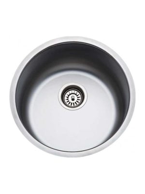 Fortinox Valley 28900 Υποκαθήμενος Νεροχύτης Inox Σατινέ Μ43.5xΠ43.5cm Ασημί