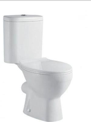Ceramita Rio S-Trap Λεκάνη Δαπέδου Κάτω Σιφόνι με Καζανάκι με Κάλυμμα Soft Close Λευκή