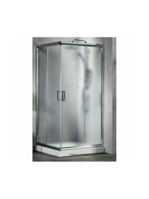 Tema New Καμπίνα Ντουζιέρας με Συρόμενη Πόρτα 80x80x180cm Fabric