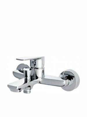 Tema Roma 61031-1 Αναμεικτική Μπαταρία Μπανιέρας Ασημί