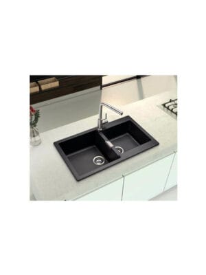 Schock Cristalite Manhattan Ένθετος Νεροχύτης από Συνθετικό Γρανίτη Μ86xΠ50cm Asphalt