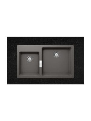 Schock Cristadur Mono 15290-1302 Ένθετος Νεροχύτης από Συνθετικό Γρανίτη Μ86xΠ50cm Silverstone
