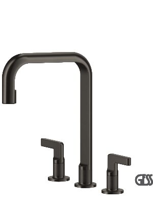 ΜΠΑΤ.ΝΕΡΟΧ. 3 ΟΠΩΝ INCISO GESSI BLACK METAL BRUSHED PVD