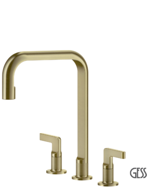ΜΠΑΤ.ΝΕΡΟΧ. 3 ΟΠΩΝ INCISO GESSI BRASS BRUSHED PVD