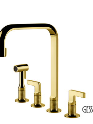 ΜΠΑΤ.ΝΕΡΟΧ. 4 ΟΠΩΝ INCISO GESSI INOX316 GOLD PVD