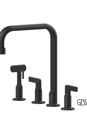 ΜΠΑΤ.ΝΕΡΟΧ. 4 ΟΠΩΝ INCISO GESSI BLACK MATT