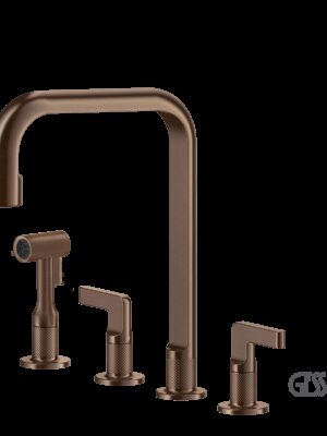 ΜΠΑΤ.ΝΕΡΟΧ. 4 ΟΠΩΝ INCISO GESSI COPPER BRUSHED