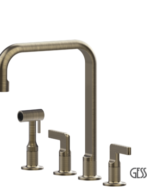 ΜΠΑΤ.ΝΕΡΟΧ. 4 ΟΠΩΝ INCISO GESSI ANTIQUE BRASS