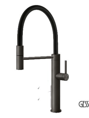 ΜΠΑΤ.ΝΕΡΟΧ.ΕΛΑΤΗΡΙΟΥ GESSI INOX316 BLACK METAL BRUSHED PVD
