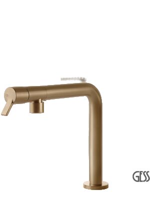 ΜΠΑΤ.ΝΕΡΟΧ.FISSO GESSI INOX316 WARM BRONZE BRUSHED PVD