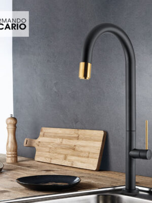 ΜΠΑΤ.ΝΕΡΟΧ. TOZO BLACK MATT/BRUSHED GOLD