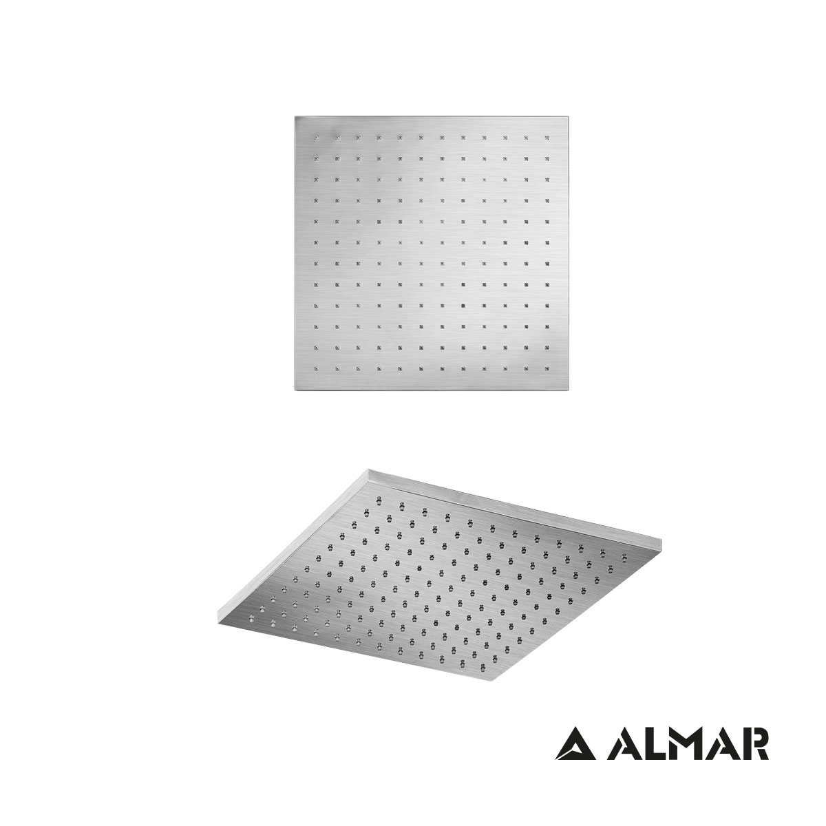 ΚΕΦΑΛΗ ΝΤΟΥΖ EMOTION ΤΕΤΡΑΓΩΝΗ 30x30 ABS ALMAR INOX