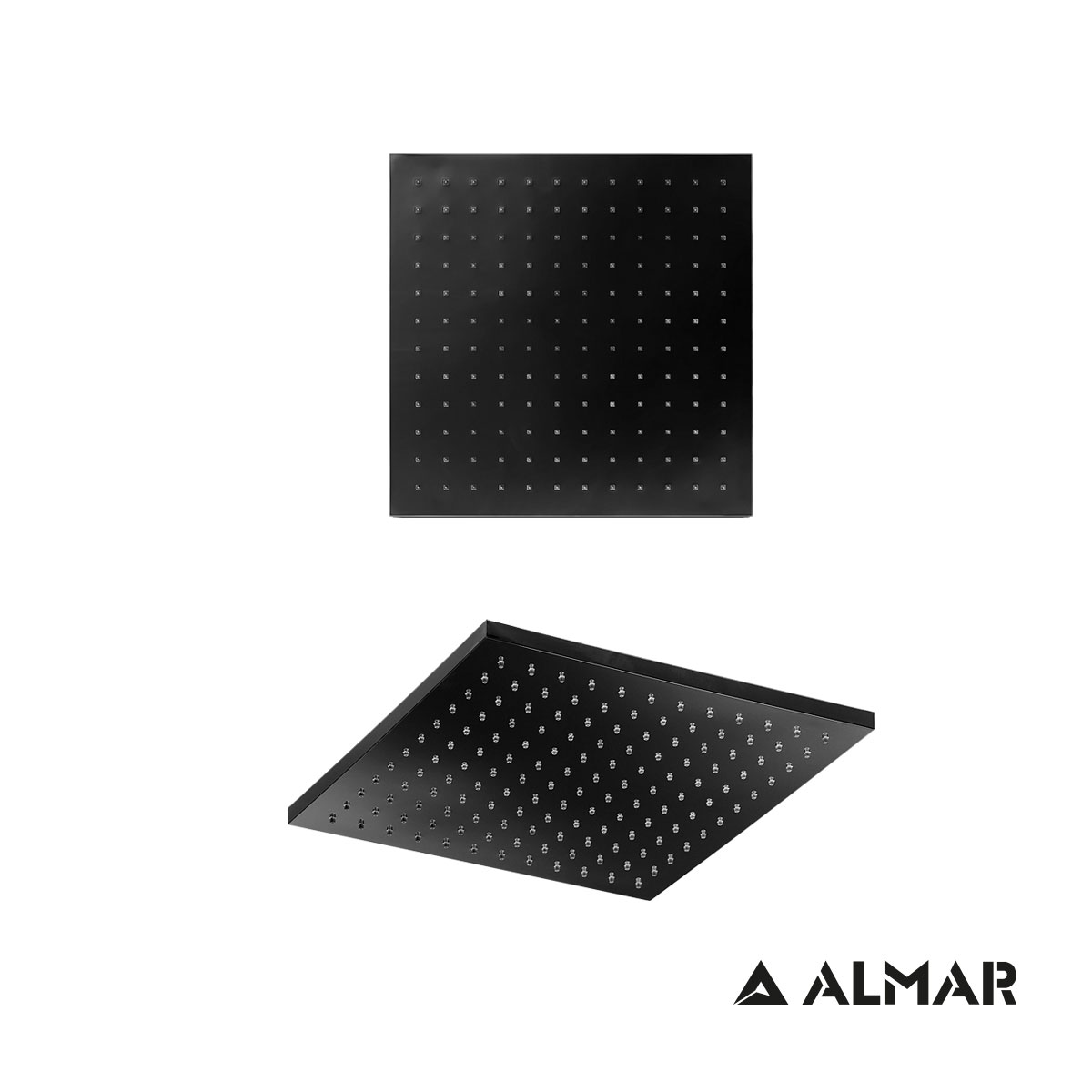 ΚΕΦΑΛΗ ΝΤΟΥΖ EMOTION ΤΕΤΡΑΓΩΝΗ 30x30 ABS ALMAR BLACK MATT