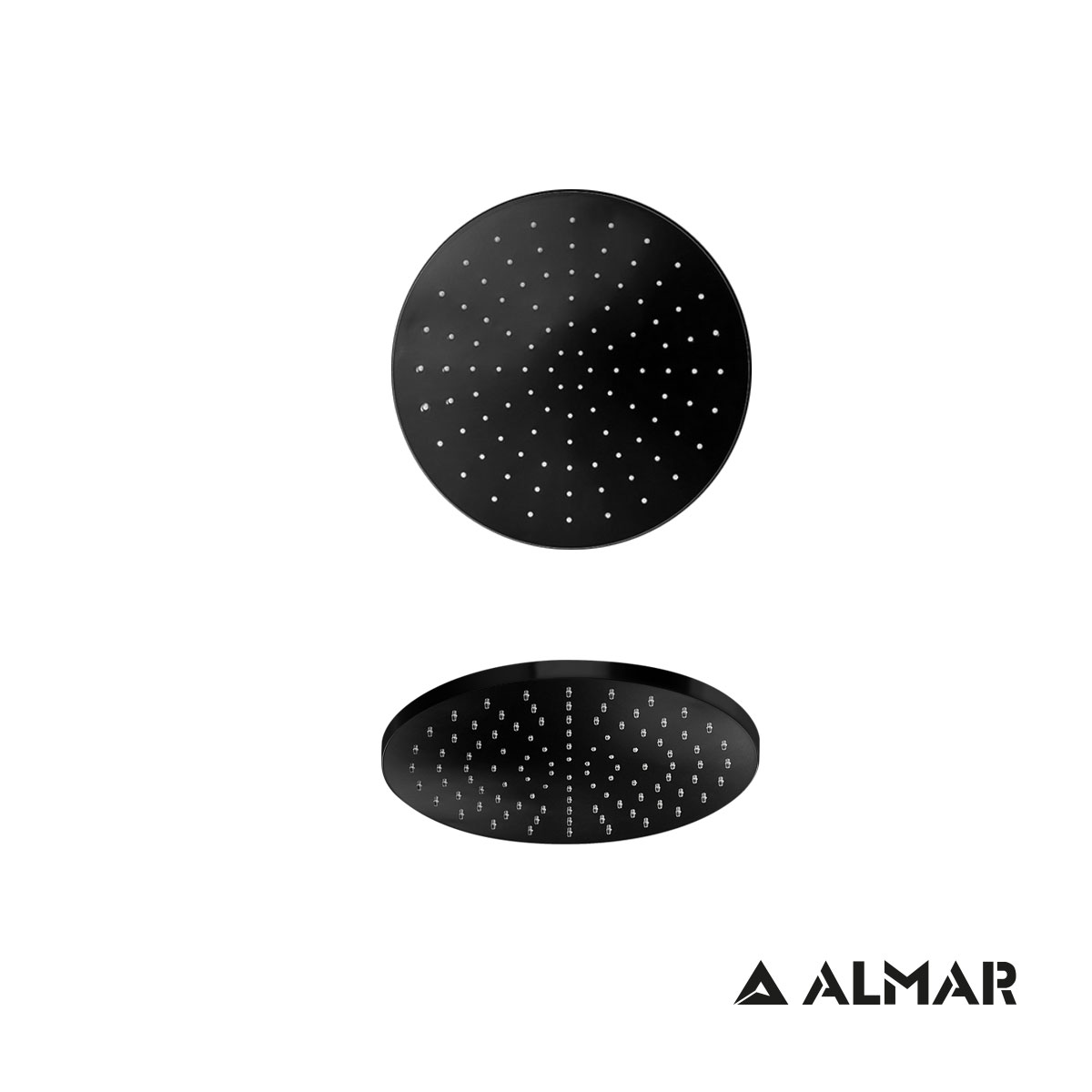 ΚΕΦΑΛΗ ΝΤΟΥΖ EMOTION ΣΤΡΟΓΓΥΛΗ Φ30 ABS ALMAR BLACK MATT