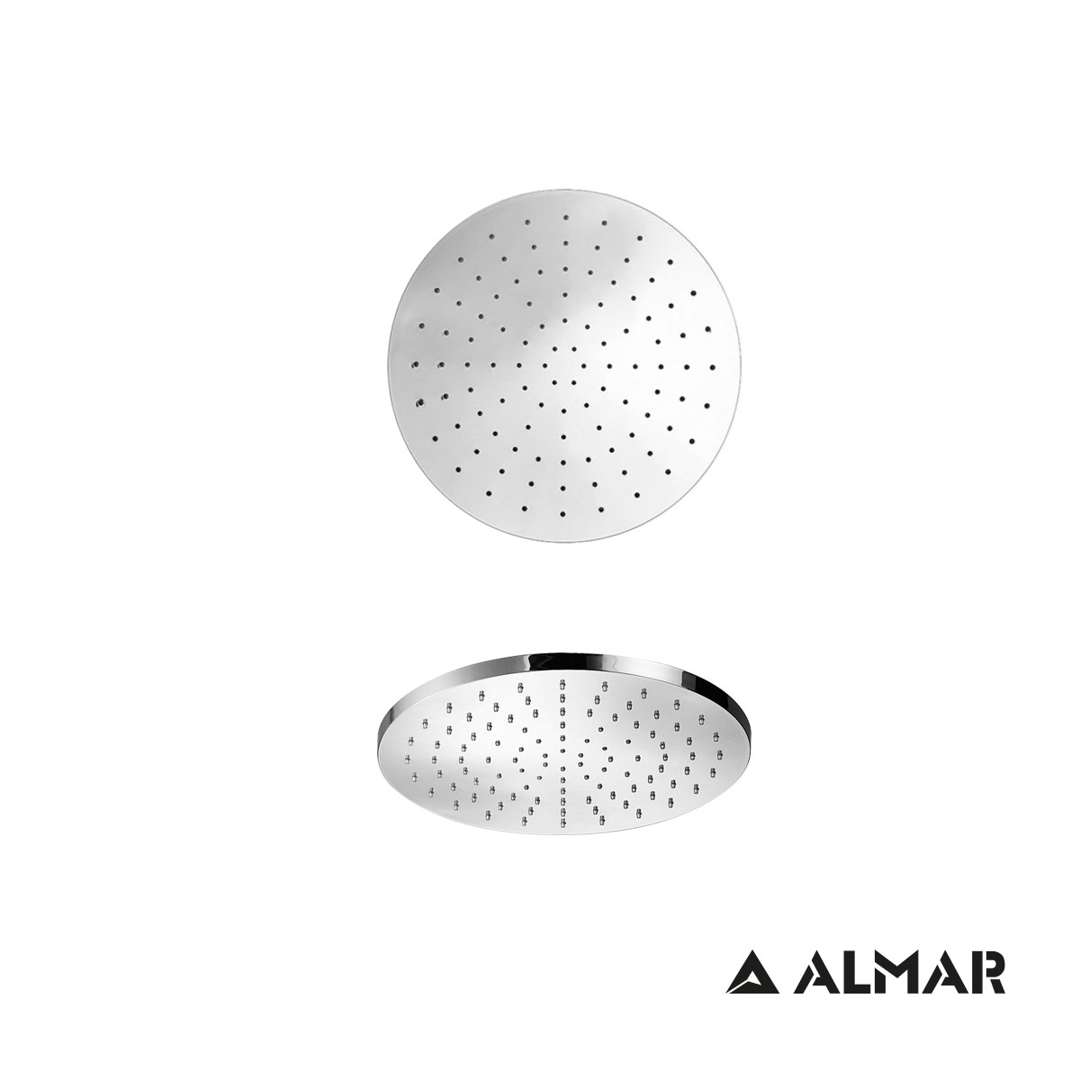 ΚΕΦΑΛΗ ΝΤΟΥΖ EMOTION ΣΤΡΟΓΓΥΛΗ Φ25 ABS ALMAR CHROME
