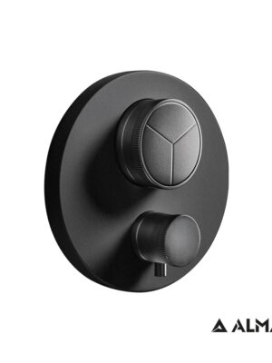 ΕΞΩΤ.ΤΜΗΜΑ ΘΕΡΜΟΣΤ.ΜΙΚΤΗ 3 ΕΞΟΔ."PUSH" ALMAR BLACK MATT