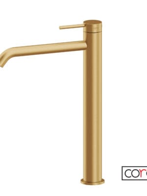 ΜΠΑΤ.ΝΙΠΤ.ΥΨΗΛΗ+ΒΑΛΒ.CLIC-CLAC COSMO INOX PVD BRUSHED GOLD