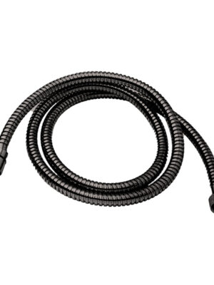 ΣΠΙΡΑΛ ΛΟΥΤΡΟΥ 1.5m CORA AISI316 INOX PVD BLACK BRUSHED