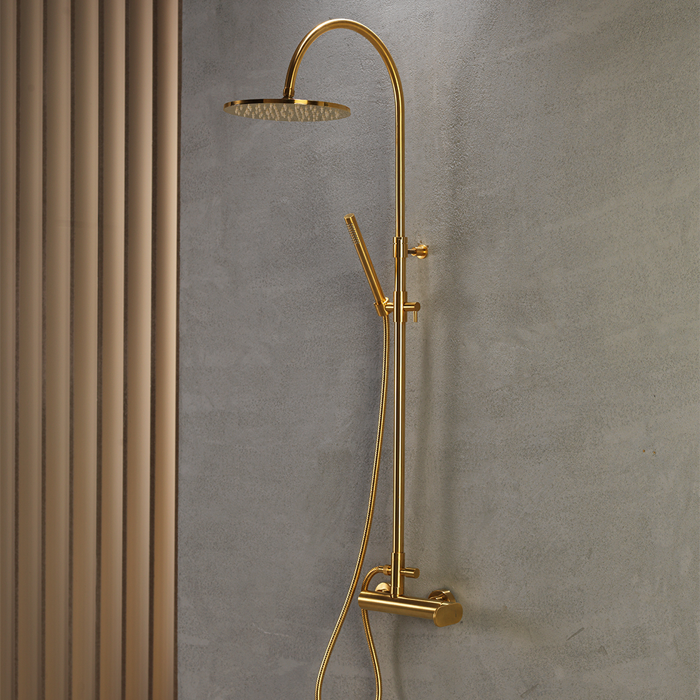ΜΠΑΤ.ΝΤΟΥΖ+ΕΠΕΚΤ.ΚΟΛΩΝΑ+ΚΕΦΑΛΗ SLIM VICARIO BRUSHED GOLD