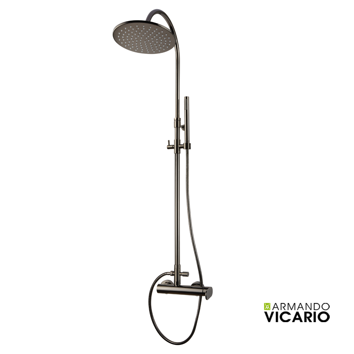 ΜΠΑΤ.ΝΤΟΥΖ+ΕΠΕΚΤ.ΚΟΛΩΝΑ+ΚΕΦΑΛΗ SLIM VICARIO BLACK CHROME