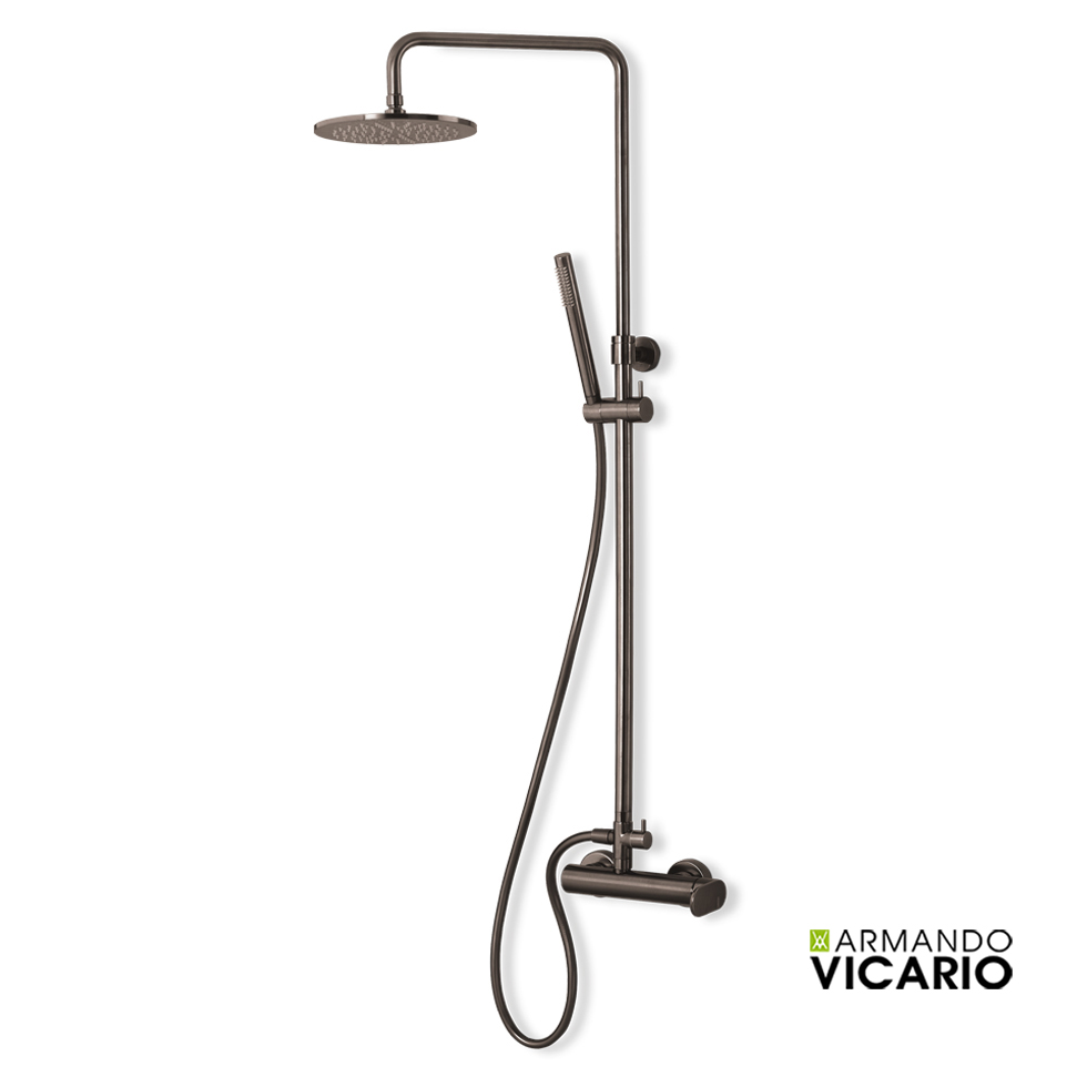 ΜΠΑΤ.ΝΤΟΥΖ+ΕΠΕΚΤ.ΚΟΛΩΝΑ+ΚΕΦΑΛΗ SLIM VICARIO BLACK BRUSHED