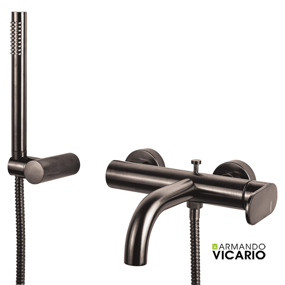 ΜΠΑΤ.ΛΟΥΤΡΟΥ SLIM VICARIO BLACK BRUSHED