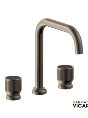 ΜΠΑΤ.ΝΙΠΤ.3 ΟΠΩΝ+CLIC-CLAC LUMIERE VICARIO BLACK BRUSHED