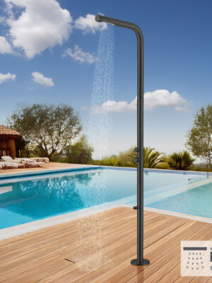 ΣΤΗΛΗ ΝΤΟΥΖ DONA ΜΕ ΜΙΚΤΗ ICOS ΕΠΙΔΑΠ.INOX PVD BLACK MATT