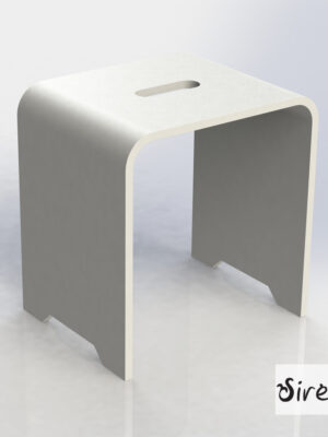 ΚΑΘΙΣΜΑ ΝΤΟΥΖΙΕΡΑΣ DESIGN 38x38x31 SIRENE WHITE MATT