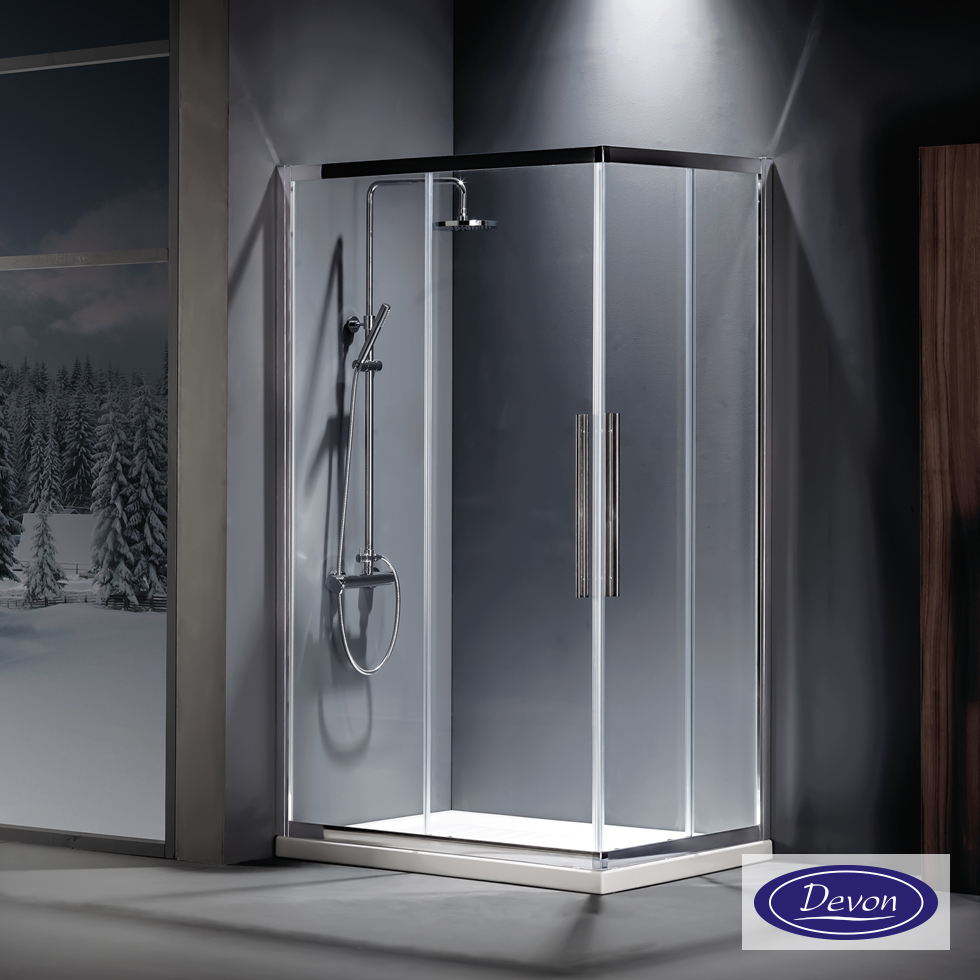 C.ENTRY DEVON FLOW 100x100  (97-99 x 97-99 εκ.) CLEAN-GLASS