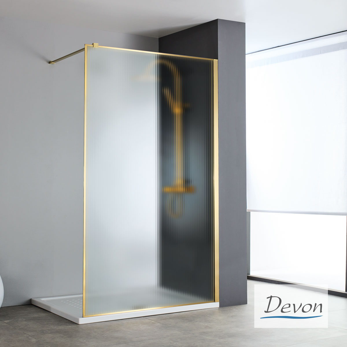 IWIS WALK-IN 96-98 H.200 FLUTED CLEAN PVD AISI304 GOLD BRUSHED